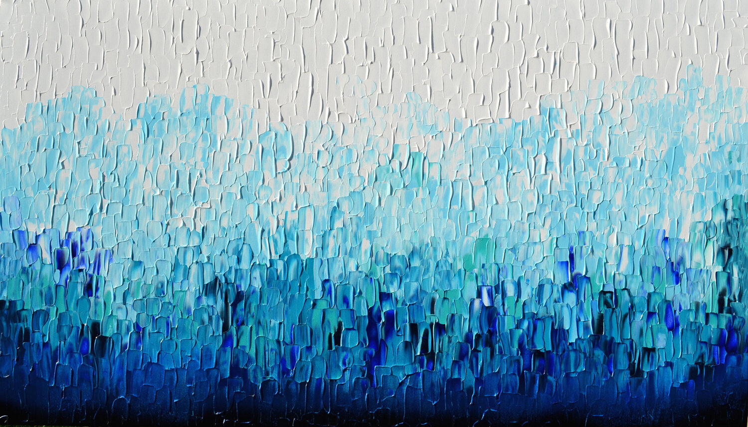 Relif Blue 28 - Large Abstract Blue Painting Tiberiu Soos