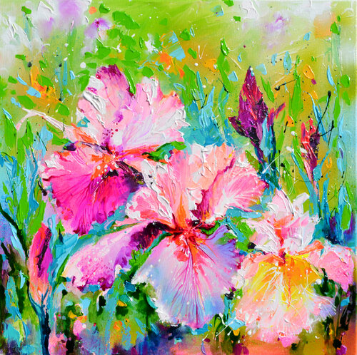 I've Dreamed 34 - Iris Detail di Roxana Soos, Pittura in vendita su Singulart