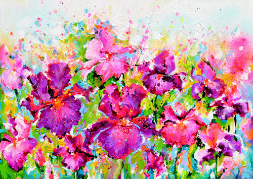 I've Dreamed 37 - Iriss Field di Roxana Soos, Pittura in vendita su Singulart