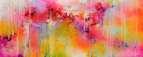 Moods 74 - Large Abstract Palette Knife Painting di Roxana Soos, Pittura in vendita su Singulart
