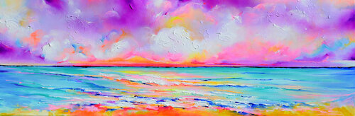 Seascape - New Horizon 190 van Roxana Soos, Schilderij te koop op Singulart