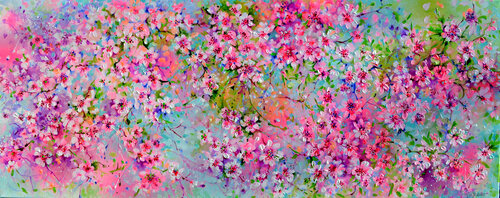 I've Dreamed 58 Sakura Cherry Tree Blossom van Roxana Soos, Schilderij te koop op Singulart