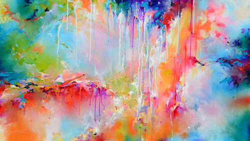 Fresh Moods 119 - Summer Evening Mood de Roxana Soos, Pintura a la venta en Singulart