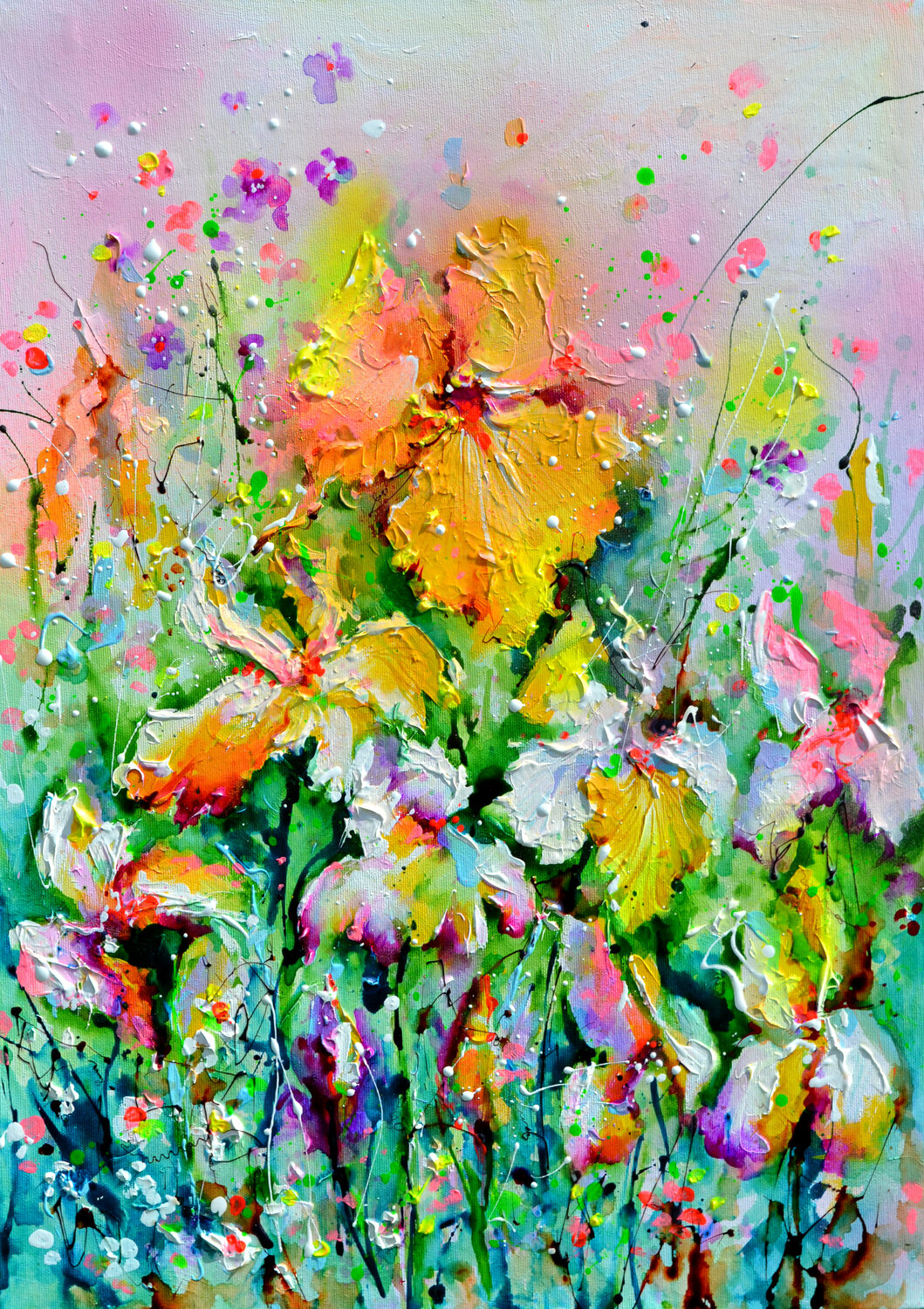 I've Dreamed 49 - Yellow Iris Field Roxana Soos