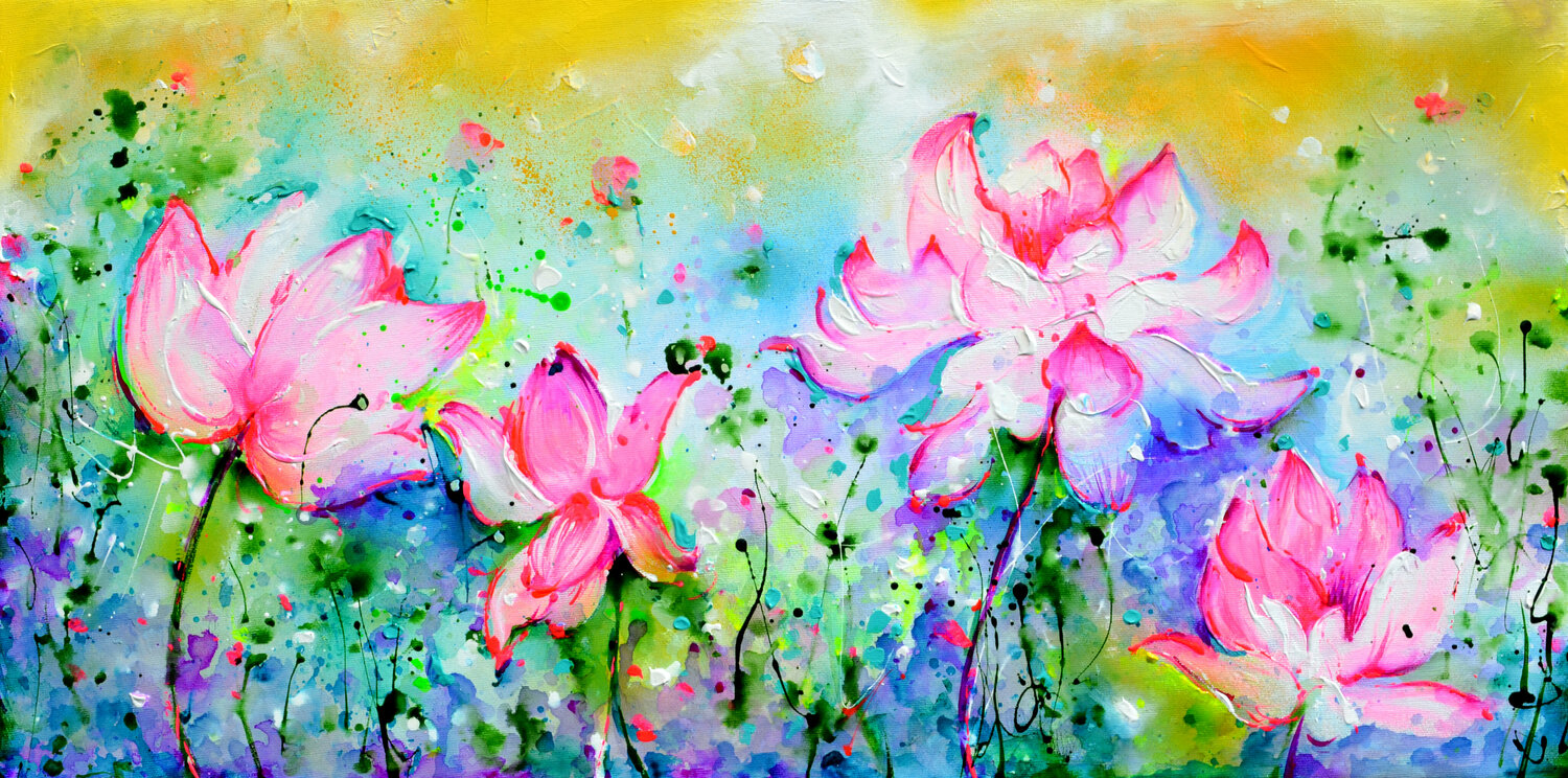 Pink Lotus Flowers Roxana Soos