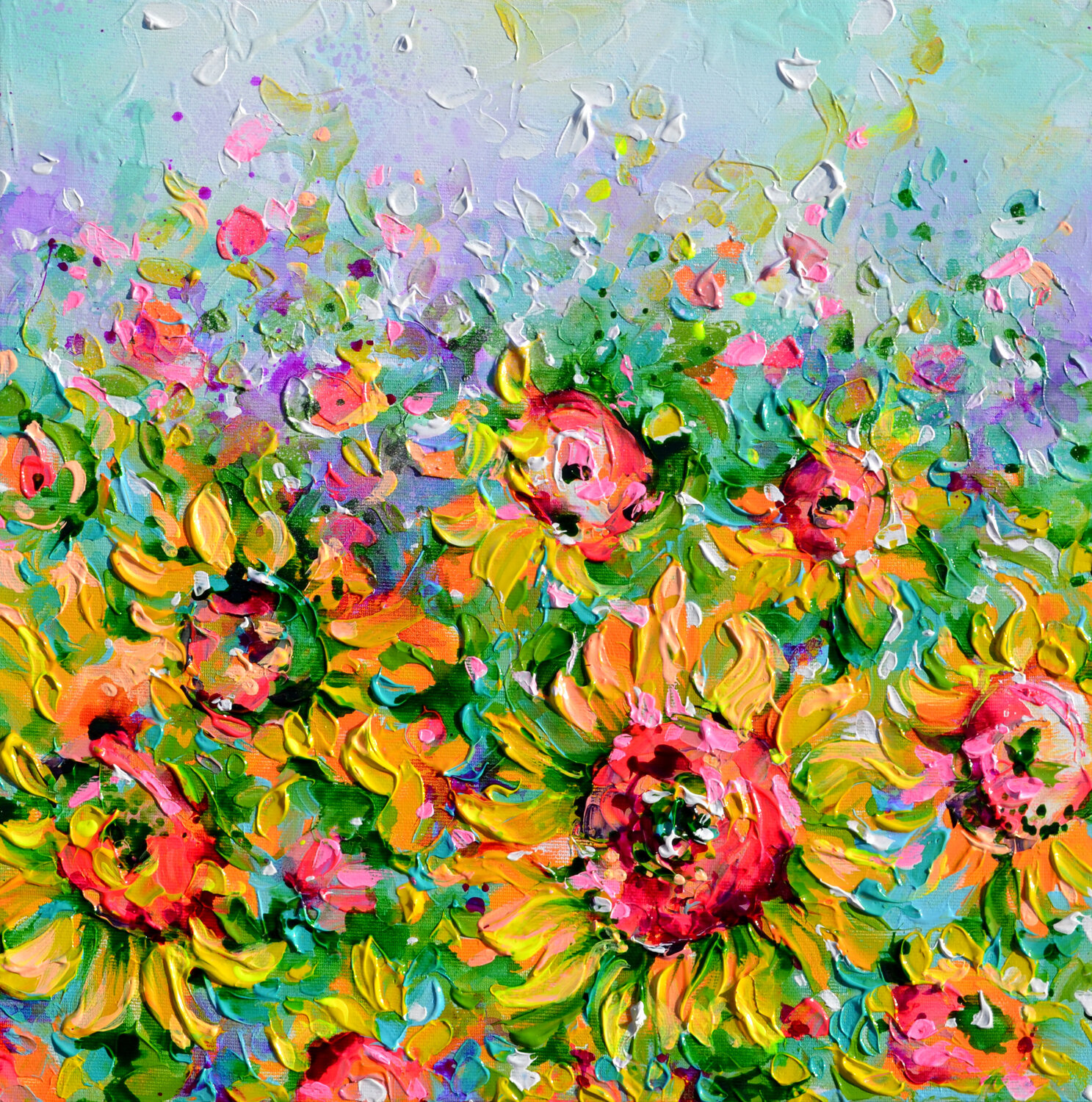 Yellow Sunflower Field 8 Roxana Soos