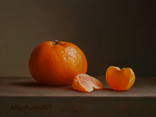 Mandarin di Albert Kechyan, Pittura in vendita su Singulart