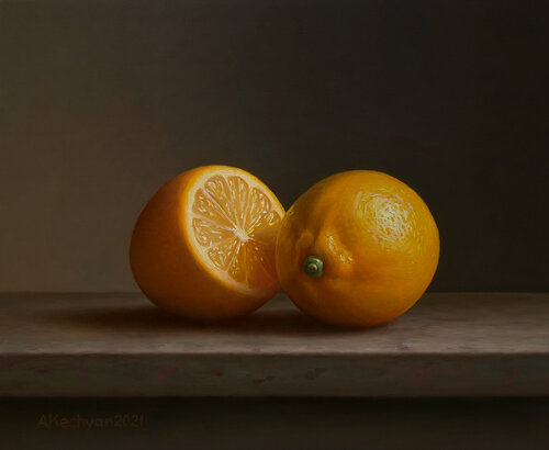 Lemons di Albert Kechyan, Pittura in vendita su Singulart