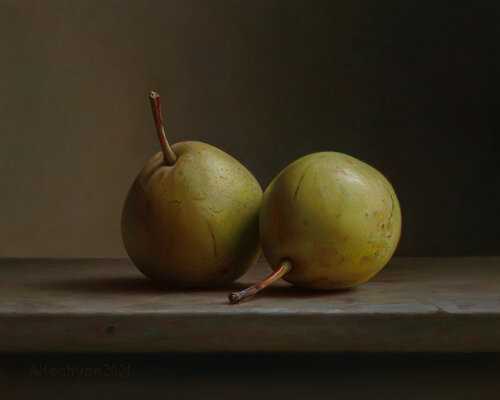Pears van Albert Kechyan, Schilderij te koop op Singulart