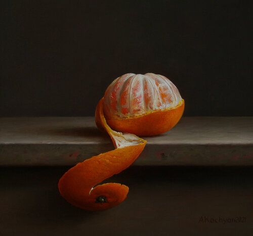 Mandarin di Albert Kechyan, Pittura in vendita su Singulart