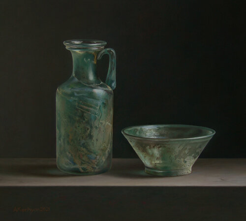Roman glass di Albert Kechyan, Pittura in vendita su Singulart