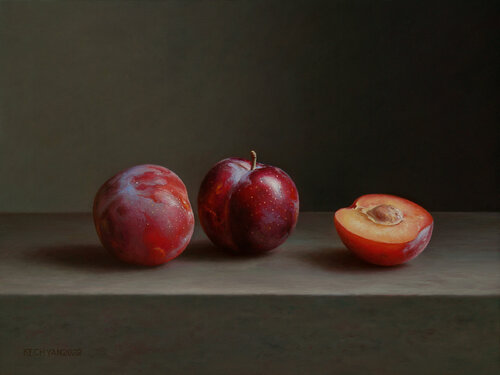 Plums di Albert Kechyan, Pittura in vendita su Singulart