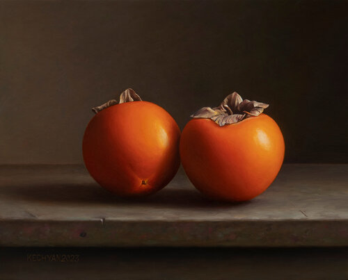 Persimmons di Albert Kechyan, Pittura in vendita su Singulart
