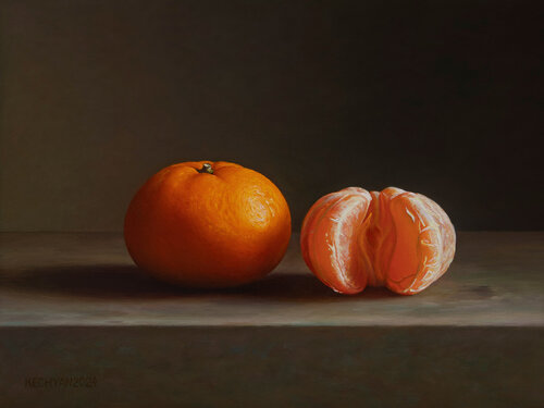 Mandarins di Albert Kechyan, Pittura in vendita su Singulart