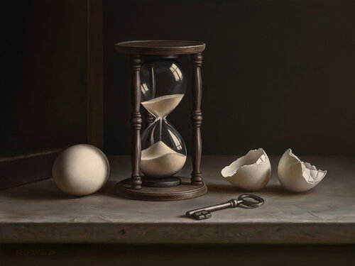 Bound by Time van Albert Kechyan, Schilderij te koop op Singulart
