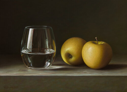 Golden Pair by Albert Kechyan, Painting for Sale on Singulart