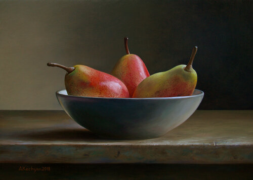 Pears di Albert Kechyan, Pittura in vendita su Singulart