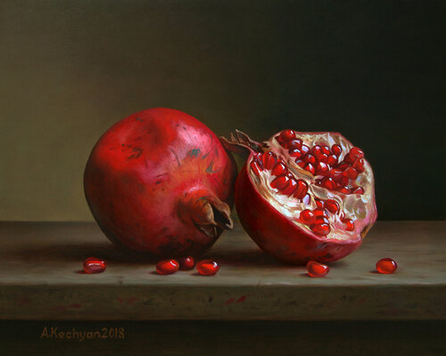 Pomegranates di Albert Kechyan, Pittura in vendita su Singulart