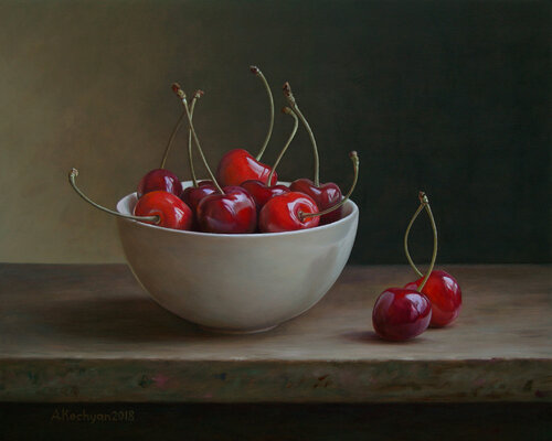 Cherries di Albert Kechyan, Pittura in vendita su Singulart