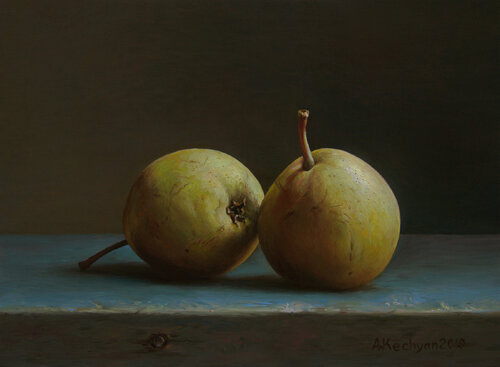 Pears di Albert Kechyan, Pittura in vendita su Singulart