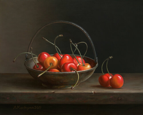 Cherries di Albert Kechyan, Pittura in vendita su Singulart