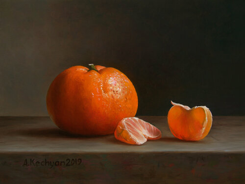 Mandarin di Albert Kechyan, Pittura in vendita su Singulart