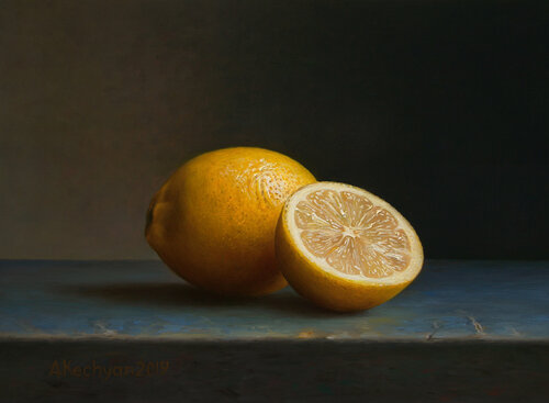 Lemons van Albert Kechyan, Schilderij te koop op Singulart
