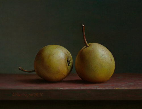 Pears van Albert Kechyan, Schilderij te koop op Singulart
