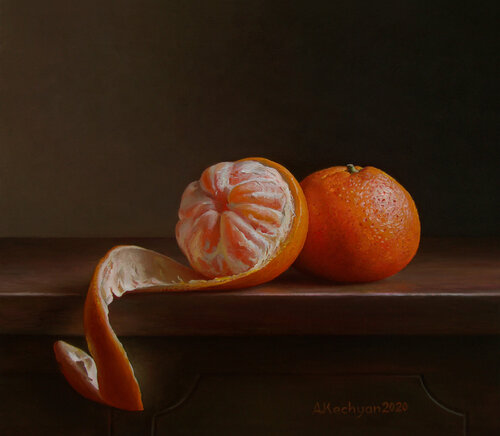 Mandarins di Albert Kechyan, Pittura in vendita su Singulart