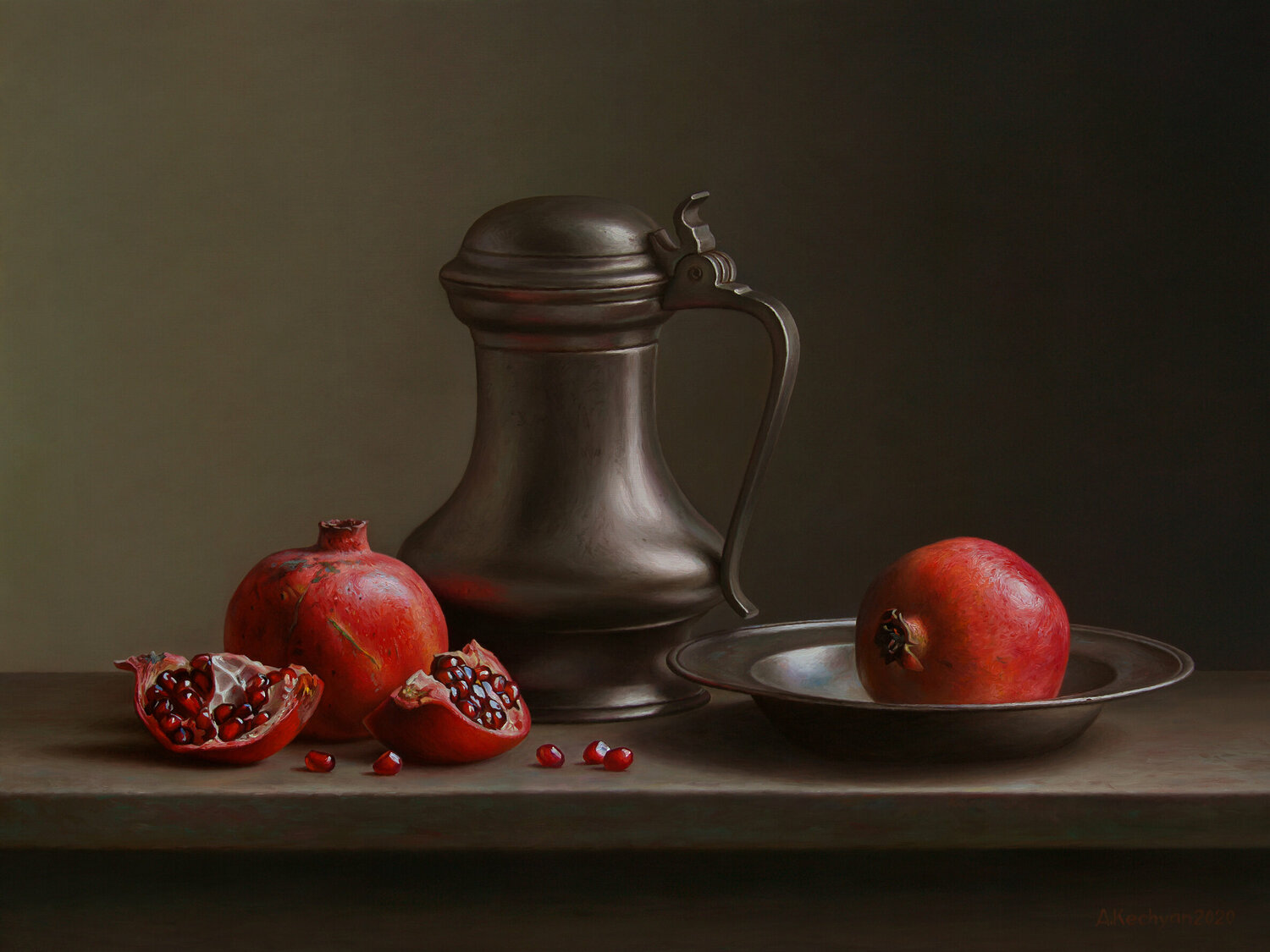 Pomegranates with a jug Albert Kechyan