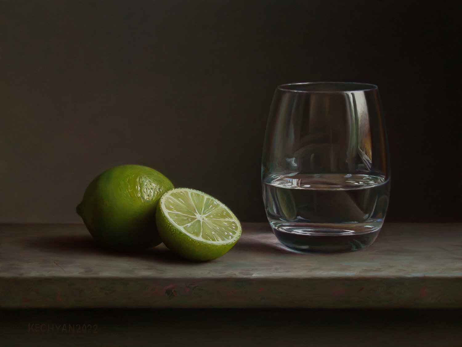 Limes with a glass Albert Kechyan