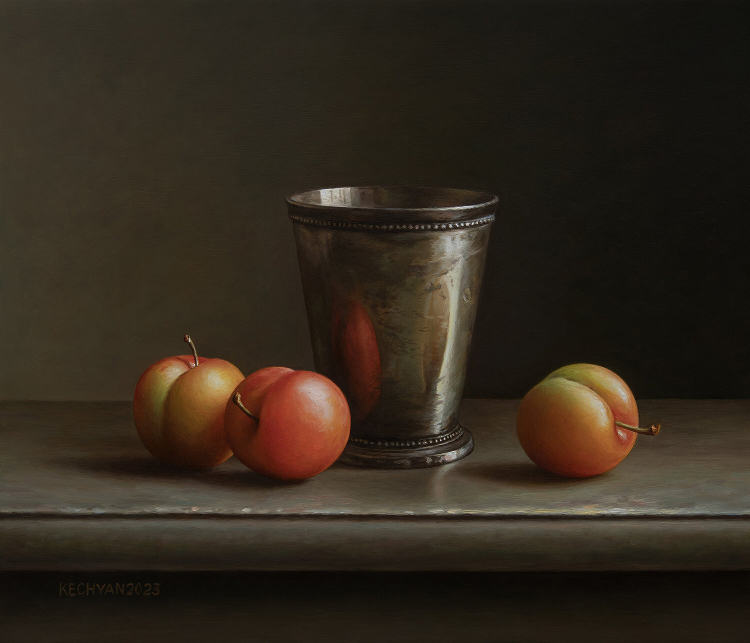 Plums with a cup Albert Kechyan