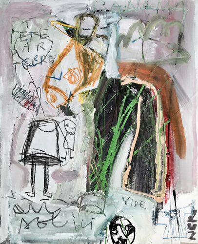 Cache cache héros by NEP, Painting for Sale on Singulart