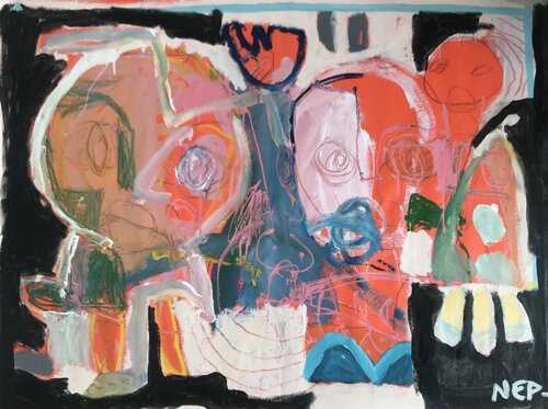 Dans quel sens l’escalier? van NEP, Schilderij te koop op Singulart