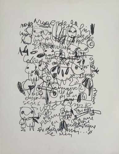 Le vélo a disparu. Pérégrination autour de rien by NEP, Drawing for Sale on Singulart