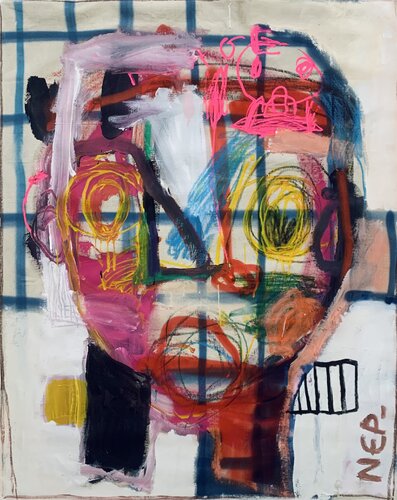 Mais qui a peint sur la nappe? van NEP, Schilderij te koop op Singulart