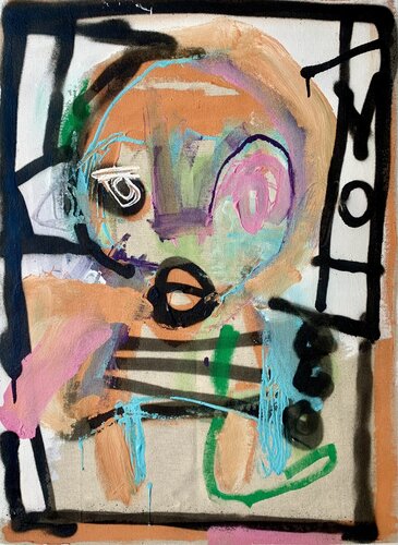 Est ce que tu veux bien sortir du cadre? by NEP, Painting for Sale on Singulart