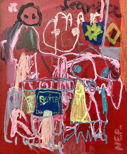 C’est à propos de l’éléphant di NEP, Pittura in vendita su Singulart