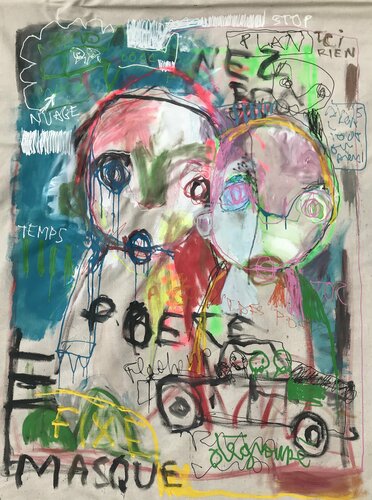 retour sur un plan fixe van NEP, Schilderij te koop op Singulart