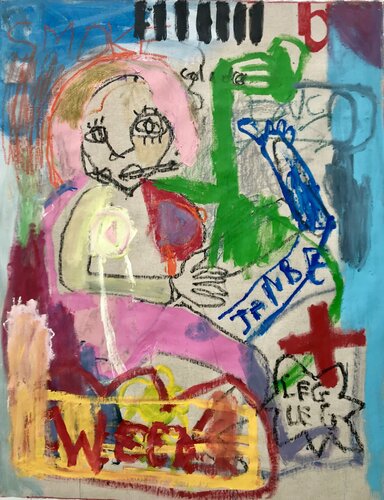 Fume ou arrête le karaté van NEP, Schilderij te koop op Singulart