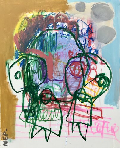 J’avoue que c’est assez inattendu by NEP, Painting for Sale on Singulart