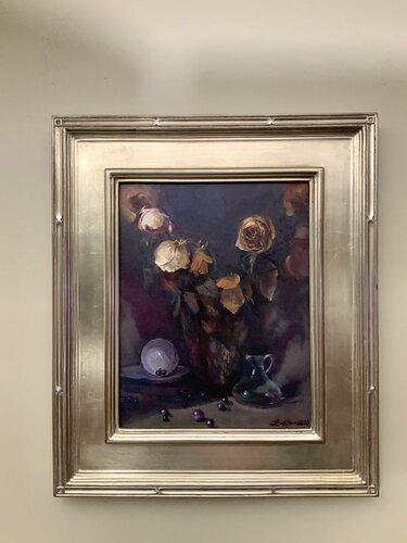 Still life with marbles von Deana Evstefeeva, Malerei kaufen auf Singulart