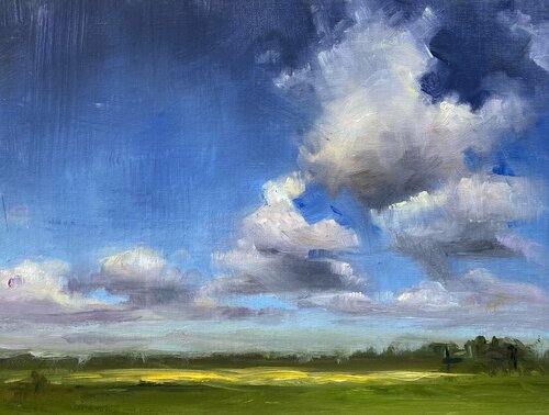 October southern sky van Deana Evstefeeva, Schilderij te koop op Singulart