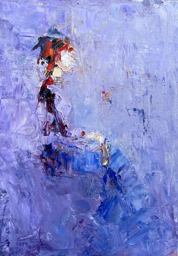 Purple space van Deana Evstefeeva, Schilderij te koop op Singulart