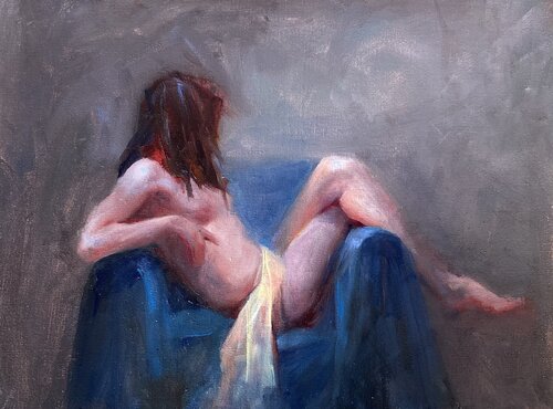 Nude resting di Deana Evstefeeva, Pittura in vendita su Singulart