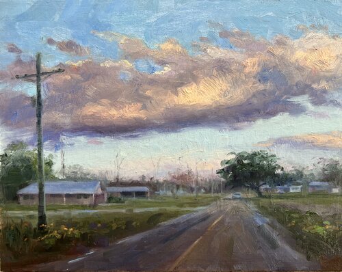 Vibrant Evening Drive di Deana Evstefeeva, Pittura in vendita su Singulart