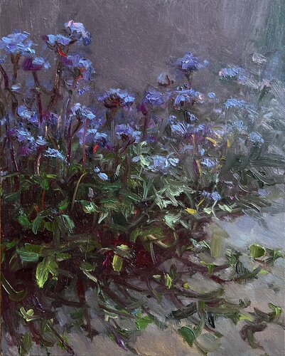 Cheerful Blues von Deana Evstefeeva, Malerei kaufen auf Singulart