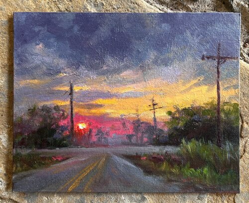 Bright Sunset di Deana Evstefeeva, Pittura in vendita su Singulart