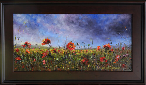 Wildflower walk van Deana Evstefeeva, Schilderij te koop op Singulart