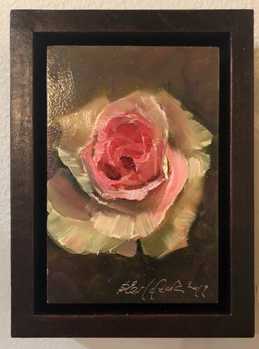 December rose van Deana Evstefeeva, Schilderij te koop op Singulart